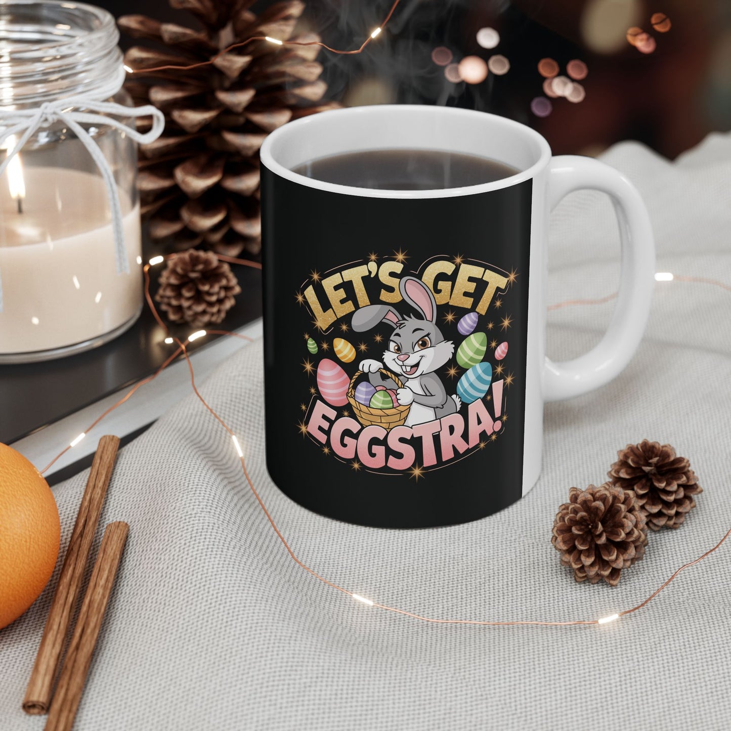 Let’s Get Eggstra Fun Ceramic Mug - Perfect for Easter Celebrations!