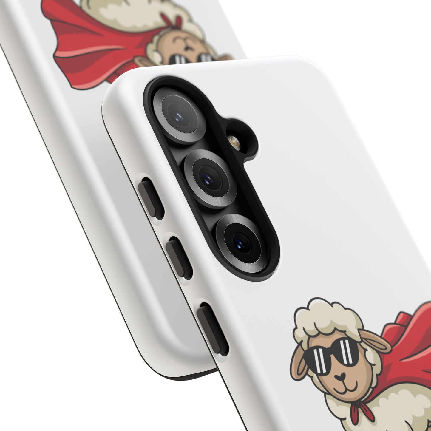 Funny Samsung Case - Cute Sheep Phone Cover - "Ewe Are Amazing" Gift for Her or Him - Animal Pun Superhero Case - Samsung Case