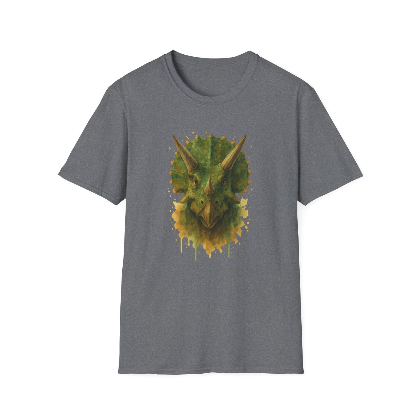 Watercolor Triceratops Dinosaur Shirt | Prehistoric Dino Tee for Women Men and Kids | Unique Gift, Nature Lover T-Shirt