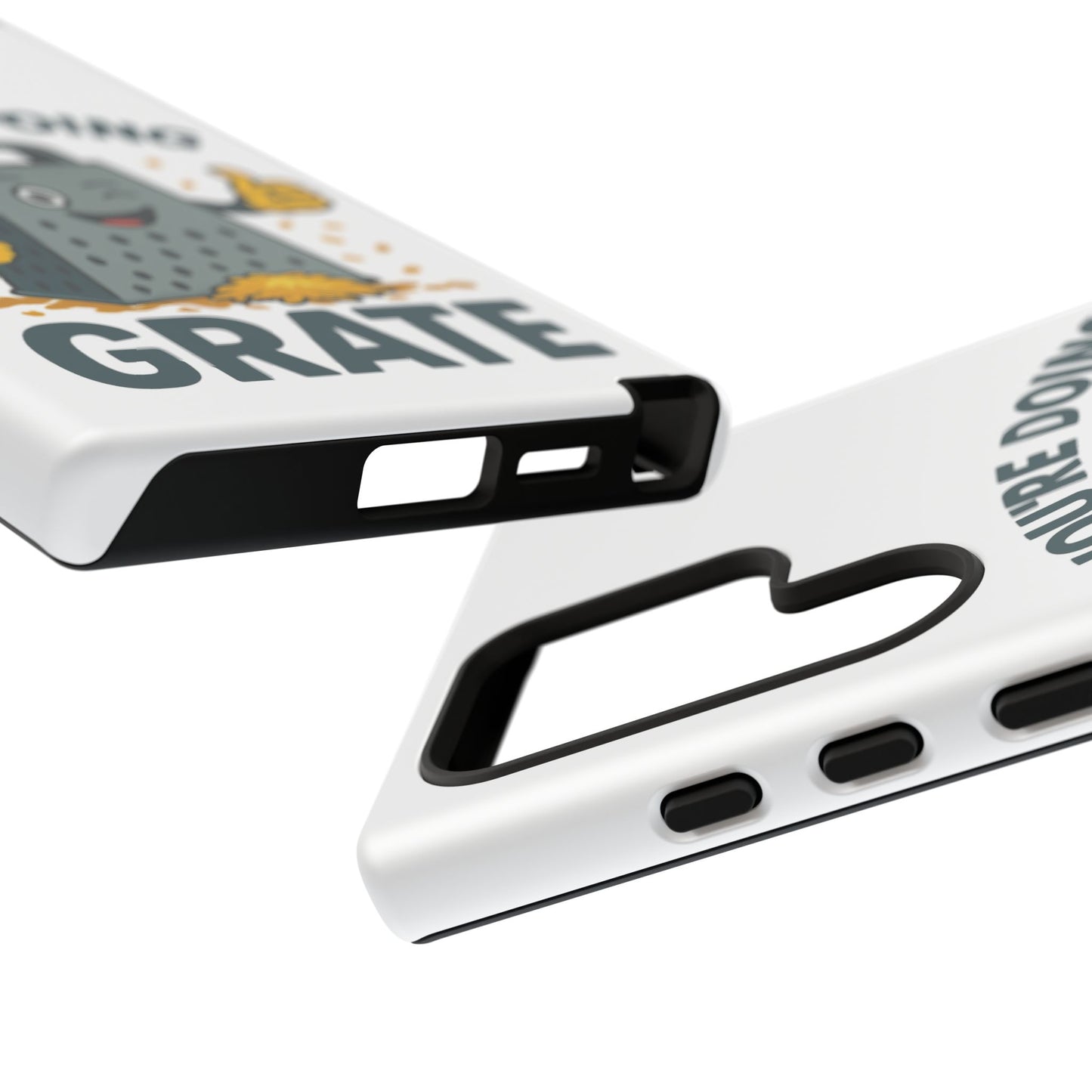 Samsung Tough Case - 'You're Doing Grate' Cheese Grater Design Phone Case for Chefs Foodie Accessory