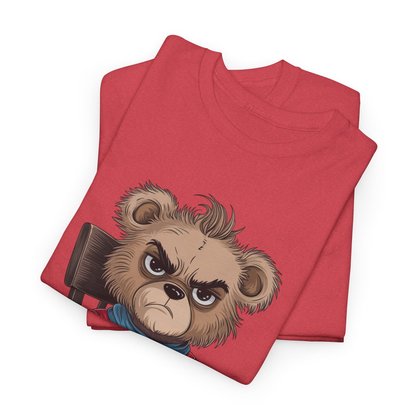 Grumpy Bear Graphic Tee – Please Bear With Me Shirt – Funny Animal T‑shirt – Sarcastic Humor Gift – Cute Bear Meme Art Tee
