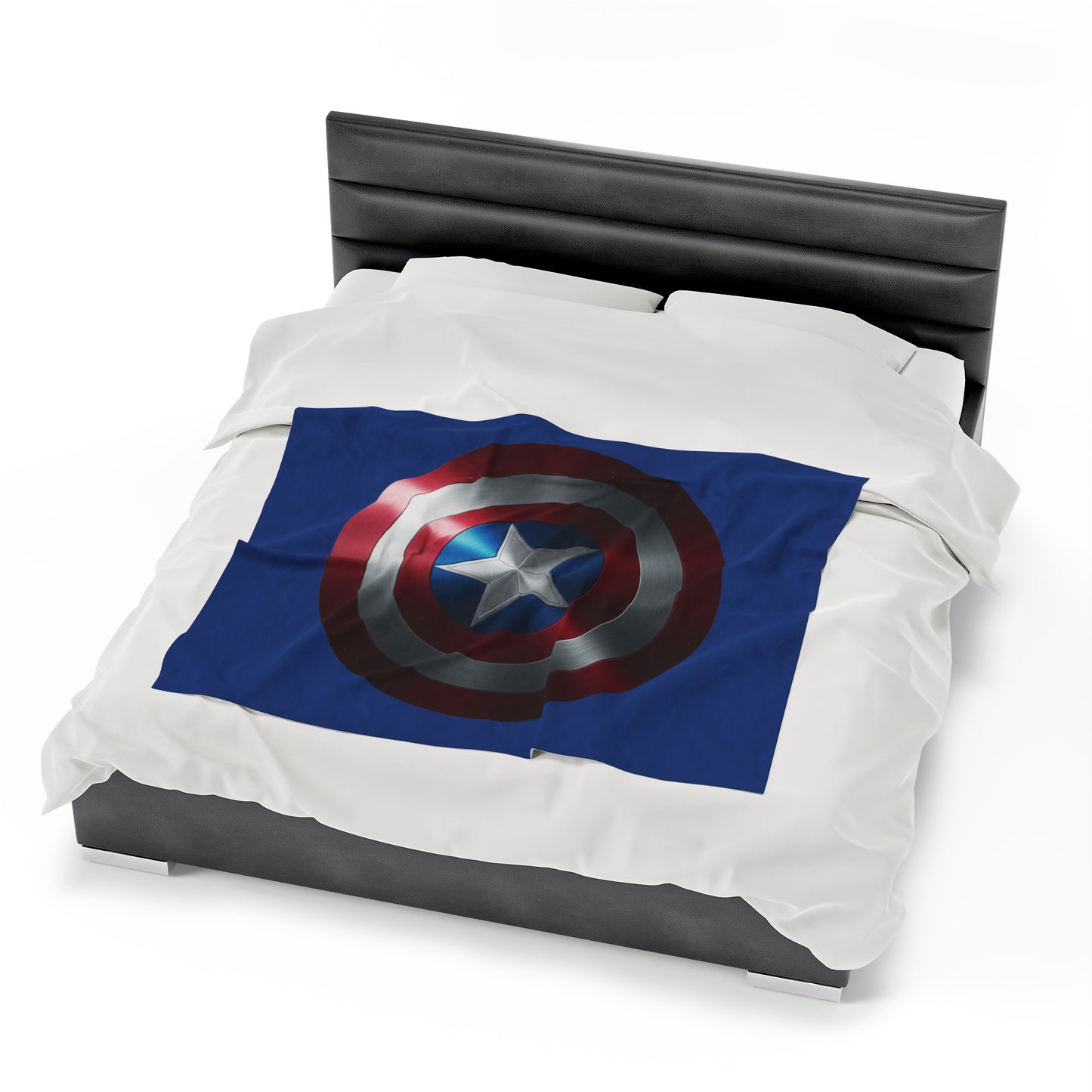 Plush Blanket - Captain America Shield Design