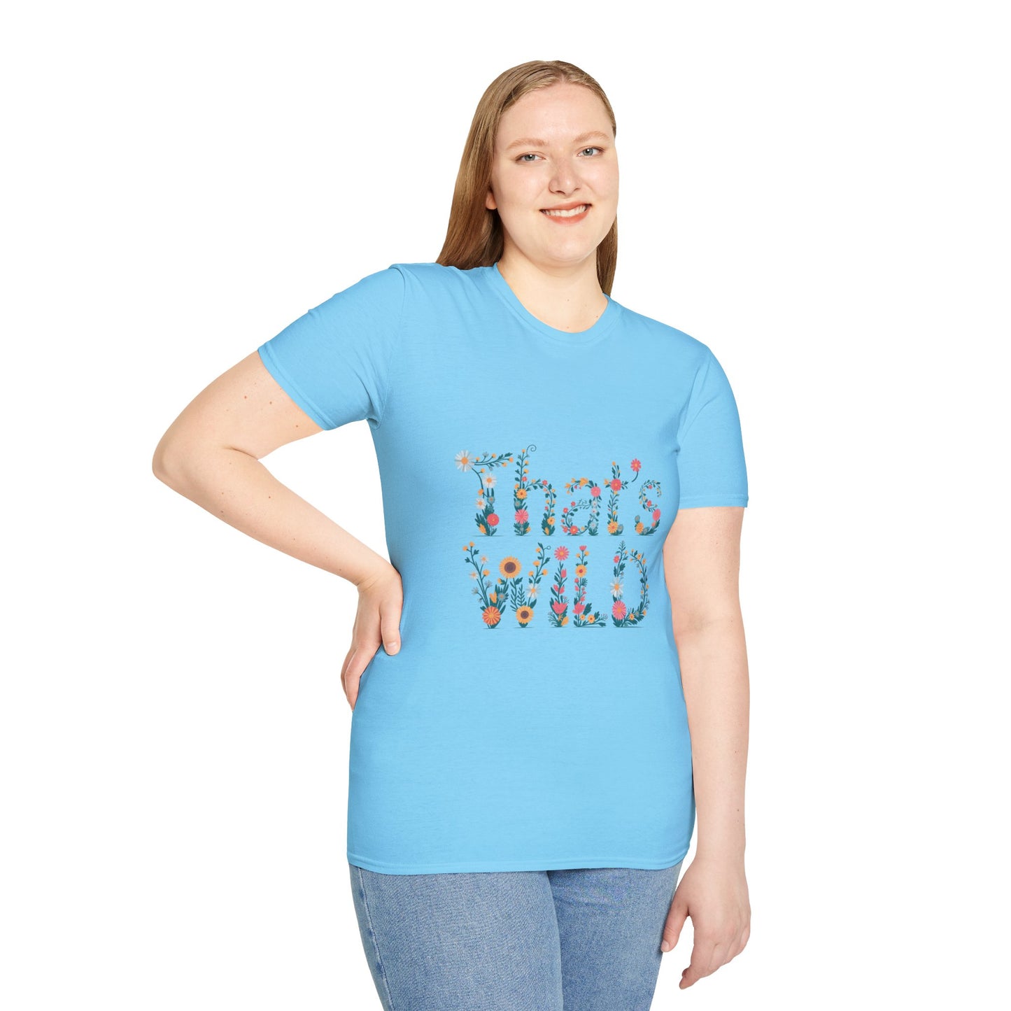 Cottagecore Floral ‘That’s Wild’ Graphic Tee • Wildflower Nature Shirt • Retro Bloom T‑shirt • Botanical Cottagecore Aesthetic Gift