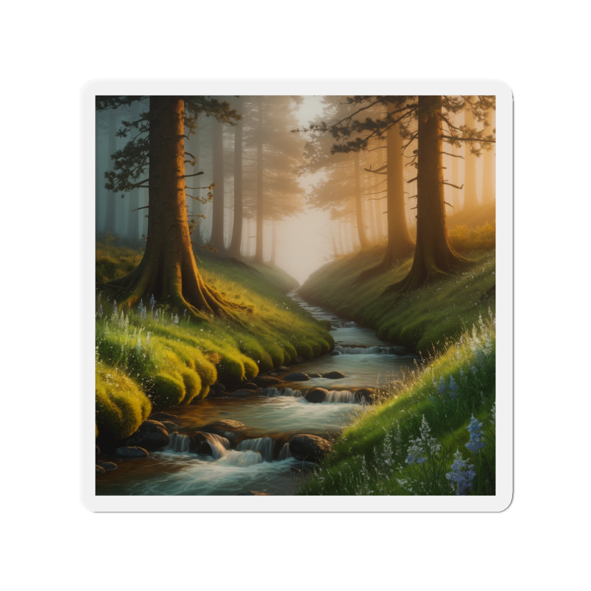 Nature Stream Magnet Fridge Magnet Nature Decor Nature Accessory