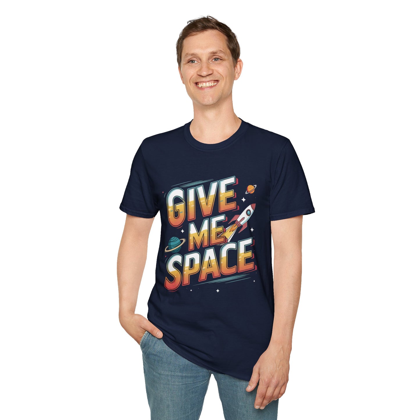 Give Me Space Shirt | Funny Space T-Shirt for Men Women | Rocket Planet Graphic Tee | Sarcastic Galaxy Shirt | Gift for Introverts