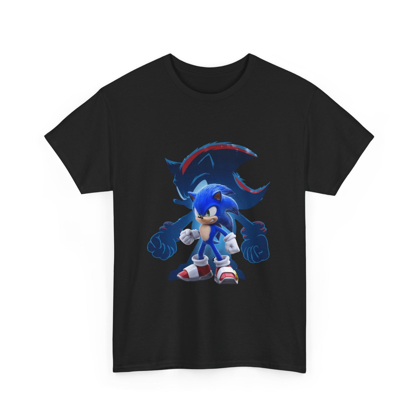 Blue Speed Hero Graphic Tee | Retro Gaming Legend T-Shirt | Fan Inspired Gamer Apparel | Cool Vintage Style Unisex Shirt for Adults & Teens