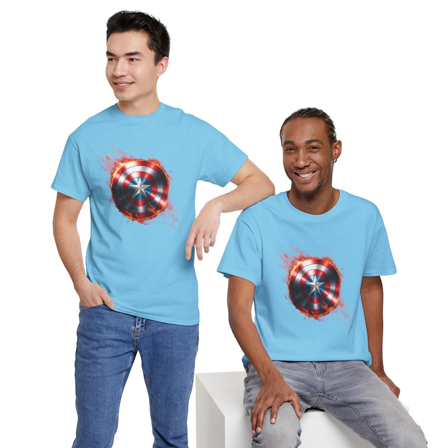 Captain America Flame Tee