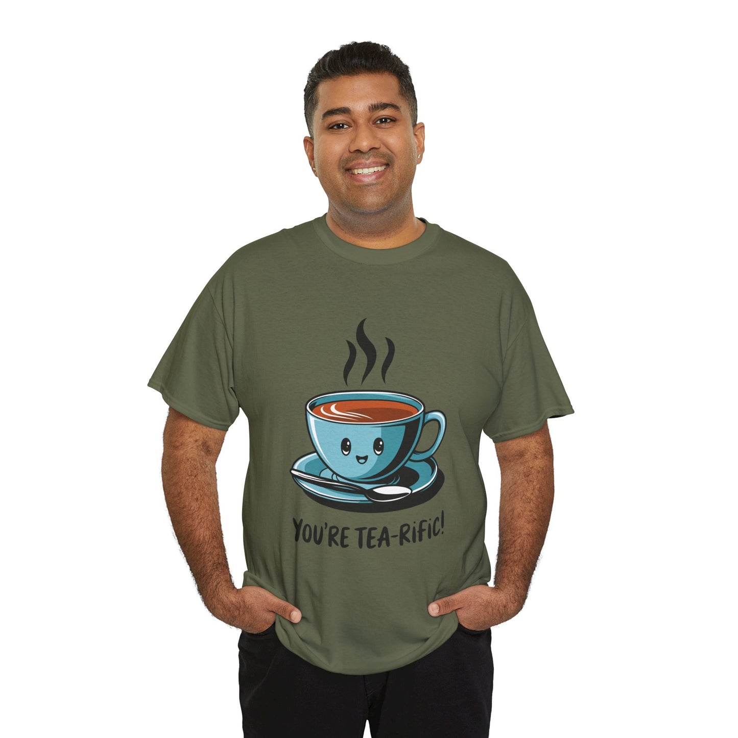 You’re Tea-Rific! Cute Tea Pun T-Shirt for Tea Lovers - Funny Gift, Kawaii Cup Graphic Tee - Unisex Soft Cotton Shirt