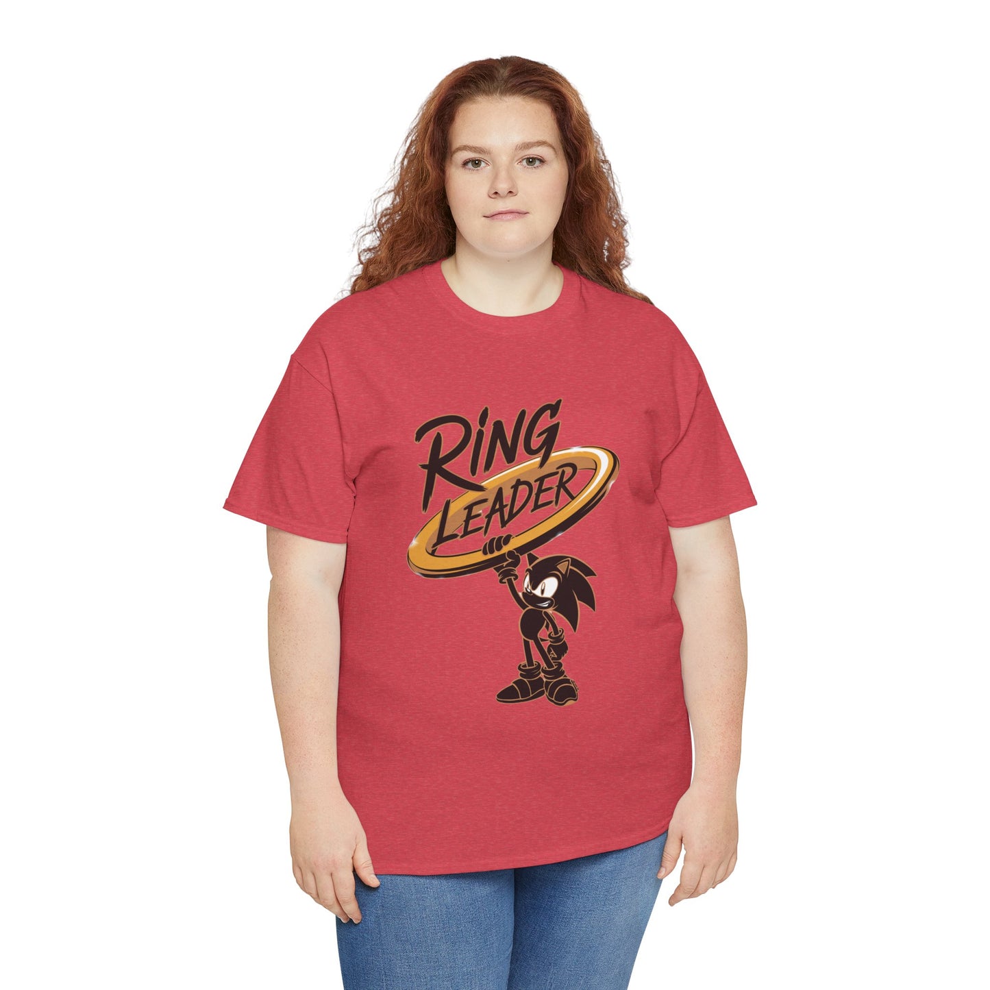 Ring Leader Video Game Shirt – Fast Speed Hero Holding Gold Ring – Retro Gamer Graphic Tee for Arcade, Anime, and Gaming Fans
