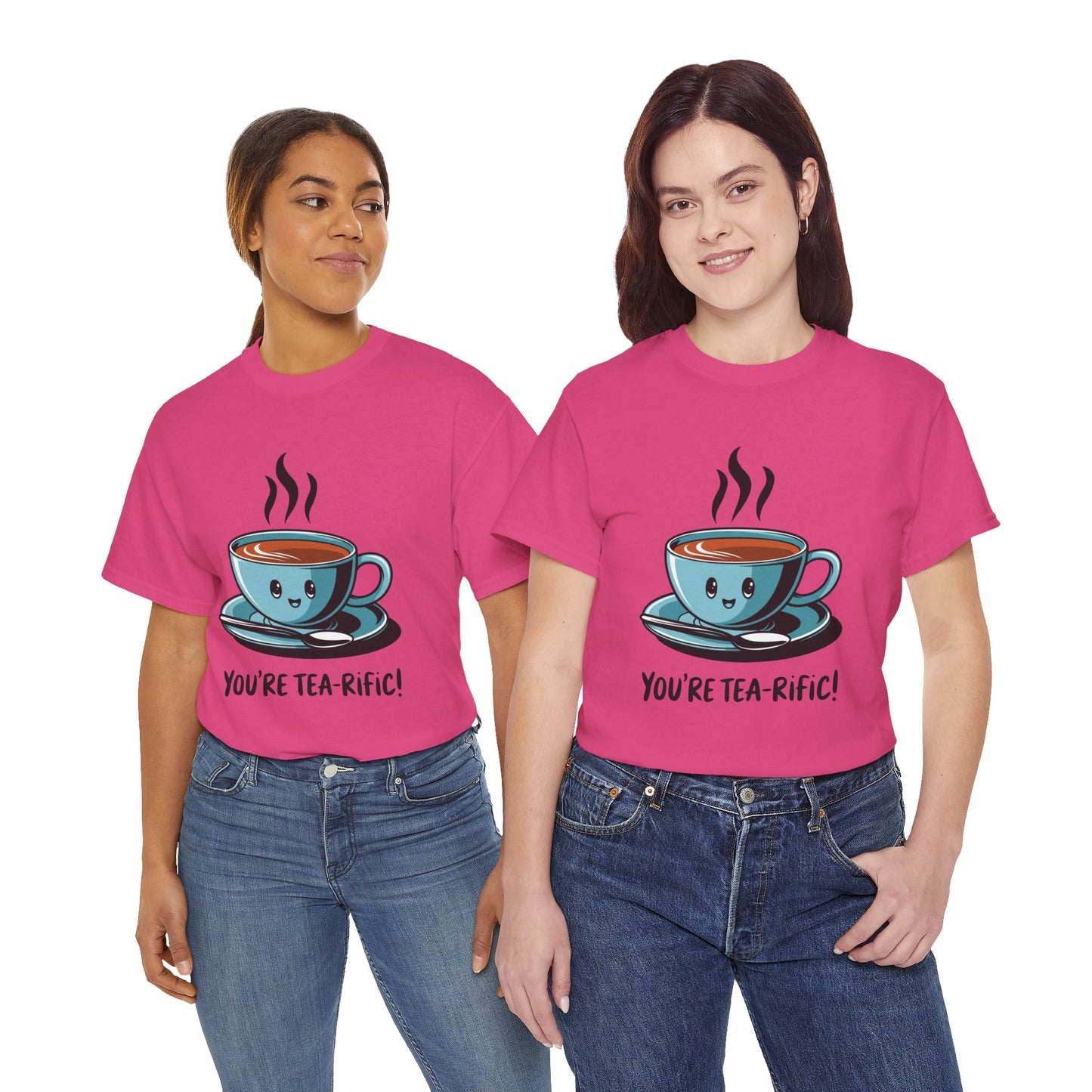 You’re Tea-Rific! Cute Tea Pun T-Shirt for Tea Lovers - Funny Gift, Kawaii Cup Graphic Tee - Unisex Soft Cotton Shirt