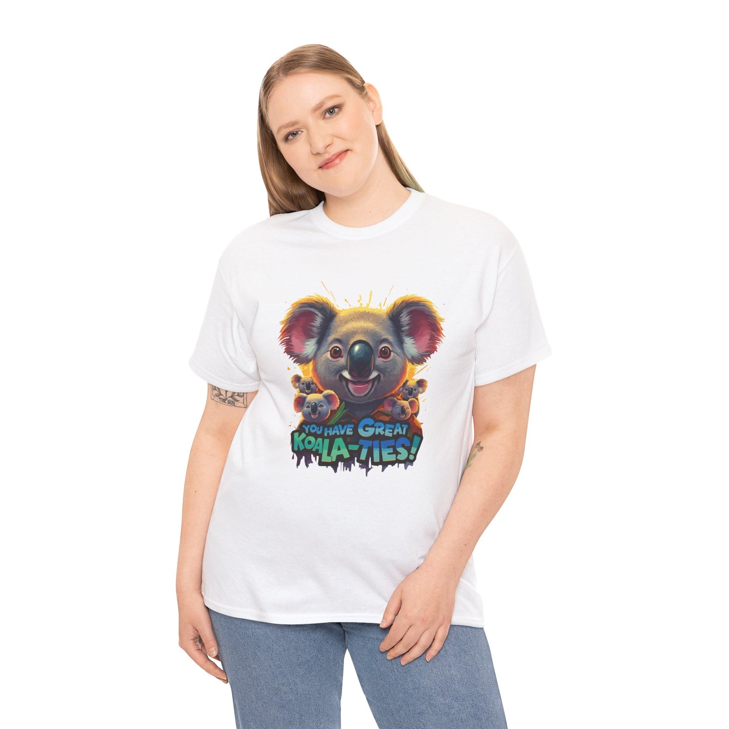 You Have Great Koala‑ties Tee – Cute Koala Pun T‑Shirt, Animal Lover Gift, Funny Wildlife Graphic, Unisex Casual Tee