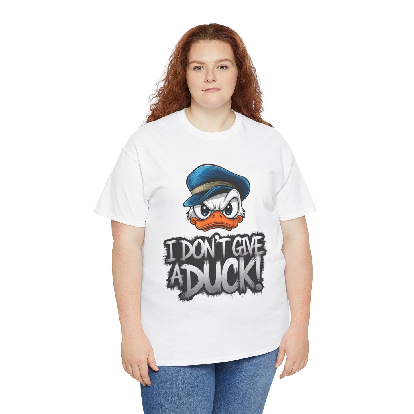 I Don’t Give a Duck Shirt – Funny Grumpy Duck Tee – Sarcastic Animal Graphic Shirt – Unisex Gift for Duck Lovers & Meme Fans