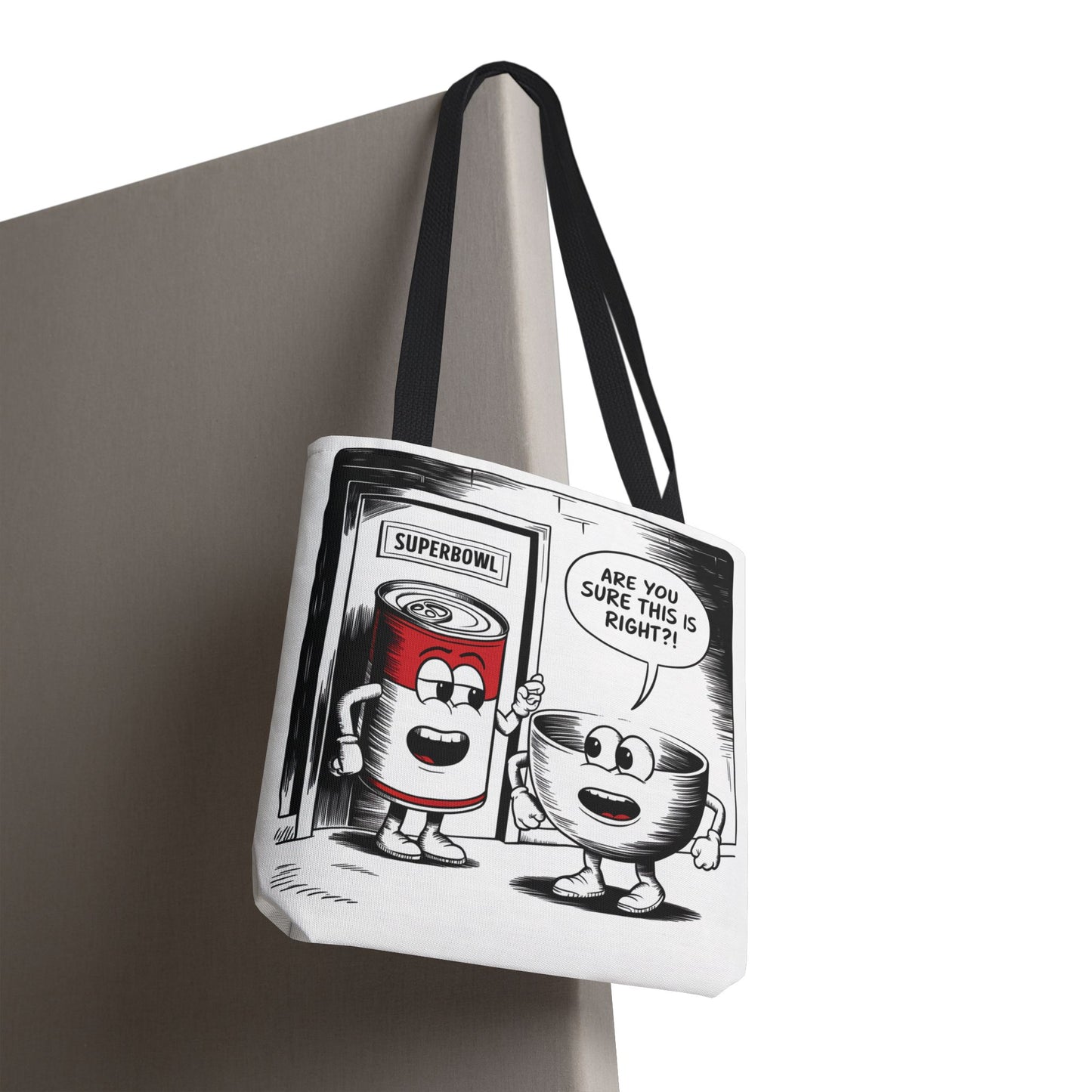 Tote Bag - Comic Superbowl Soup Design