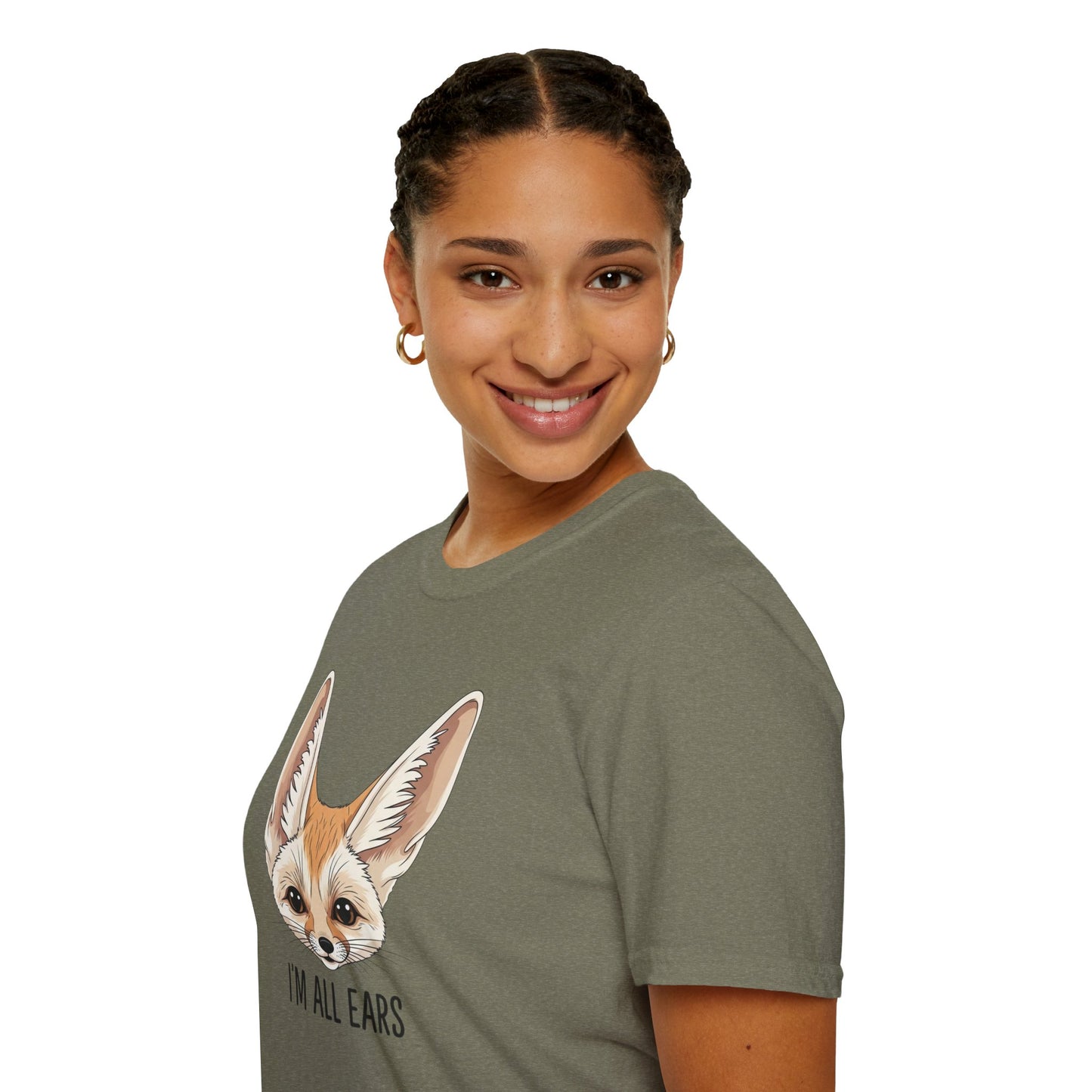 Fennec Fox Funny T-Shirt | I’m All Ears Animal Tee | Cute Pet Tee for Women Men | Unique Gift | Trending Animal Motif Shirt