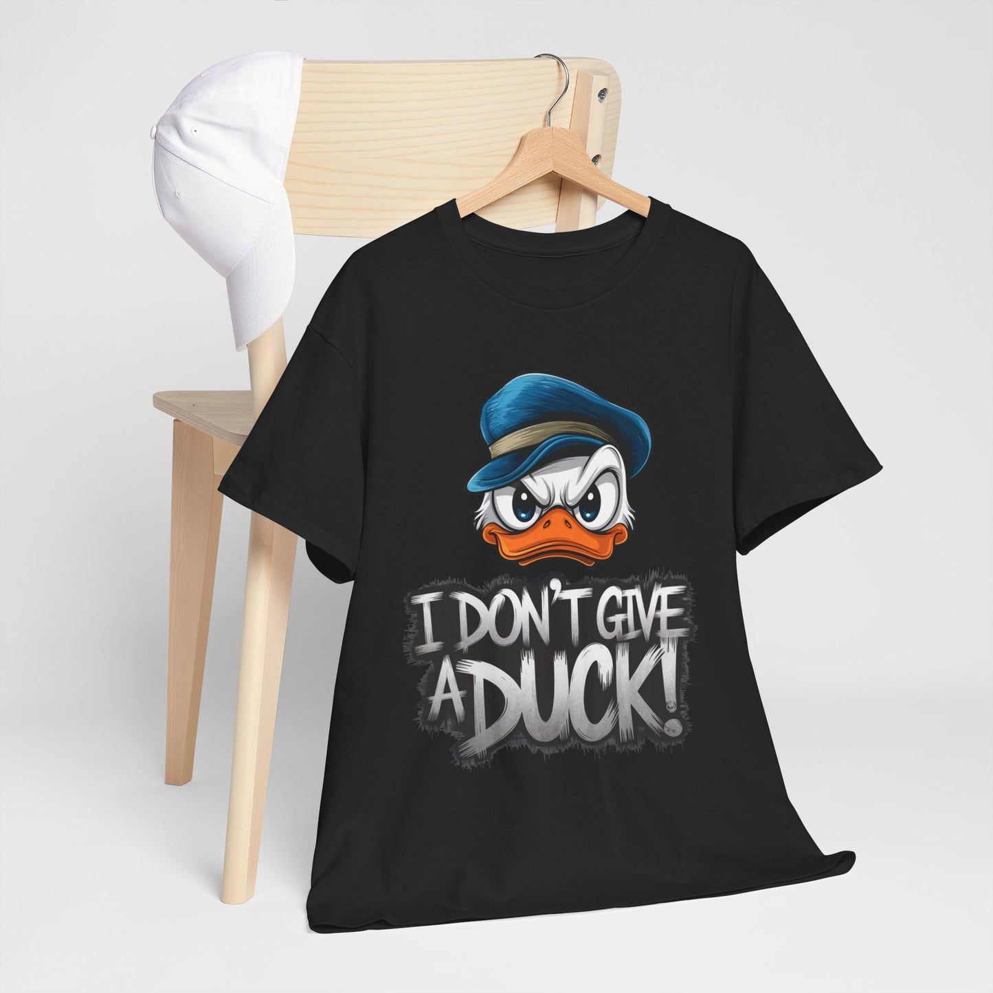 I Don’t Give a Duck Shirt – Funny Grumpy Duck Tee – Sarcastic Animal Graphic Shirt – Unisex Gift for Duck Lovers & Meme Fans
