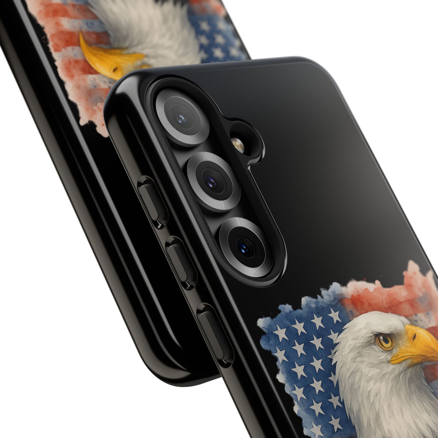 Eagle Flag Phone Case for Samsung Phone - Patriotic Tough Case for Freedom Lovers 4th of July Case Memorial Day Veteran's Day