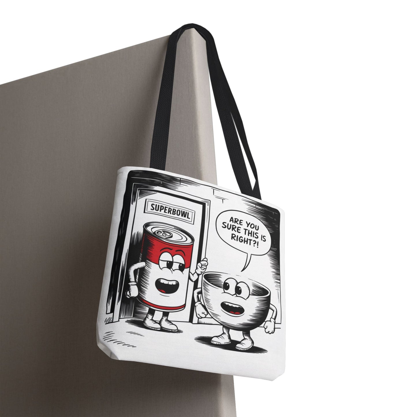 Tote Bag - Comic Superbowl Soup Design
