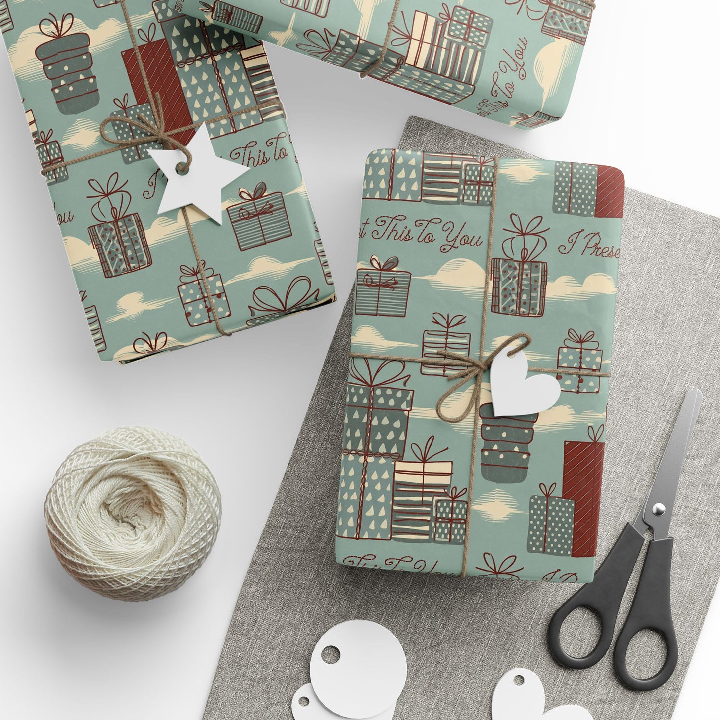Christmas Wrapping Papers - 'I Present This To You'