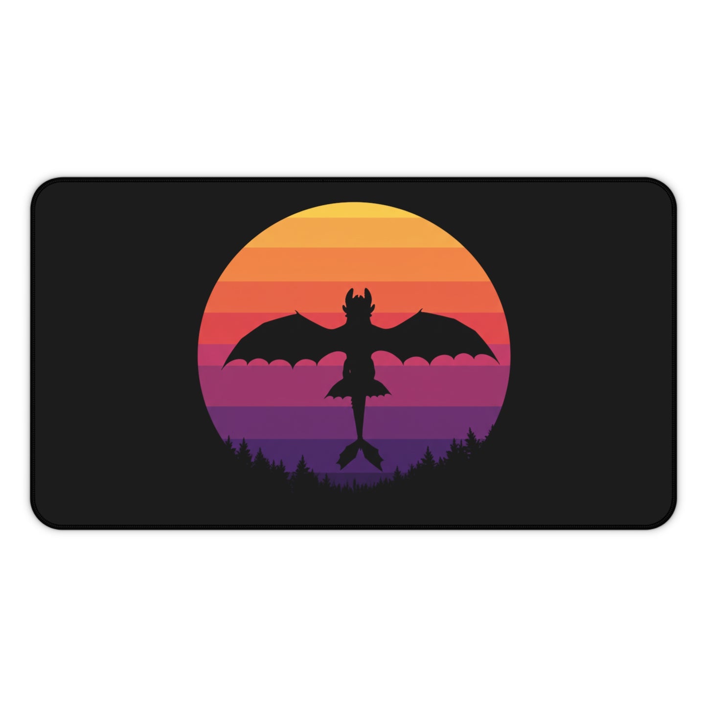 Dragon Desk Mat, Gaming Mouse Pad, Fantasy Desk Decor, Gothic Aesthetic Desk Pad, Gift for Gamer, Dragon Lover Office Decor