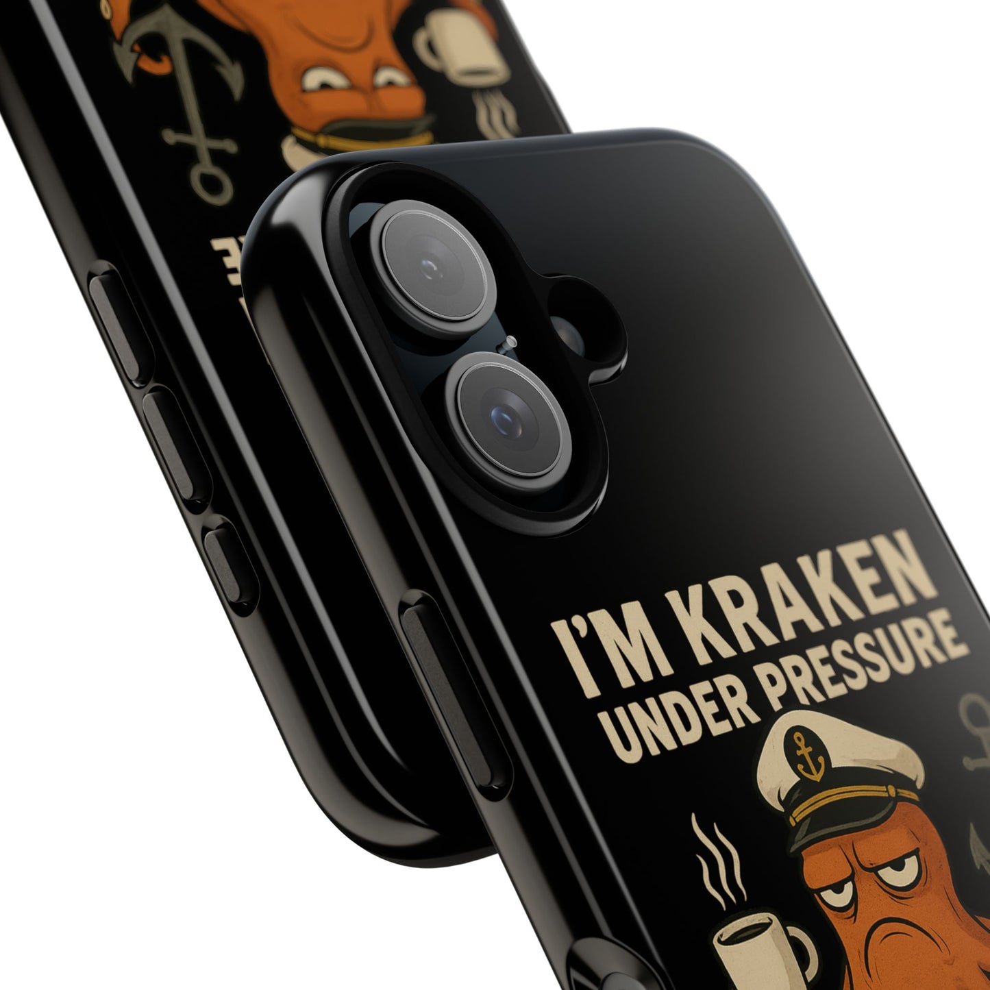iPhone Case Stressed Octopus 'I'm Kraken Under Pressure' Nautical Phone Case Beach iPhone Case Ocean Themed Case
