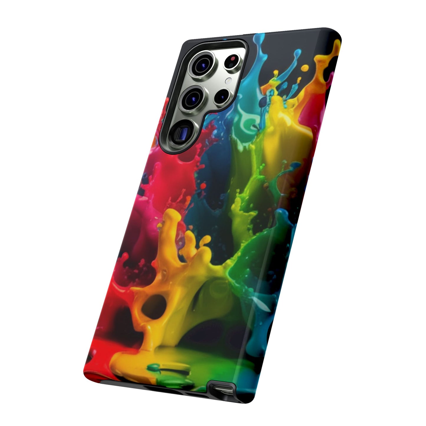 Vibrant Splash Samsung Phone Case - Tough Spectrum Splash Samsung Case