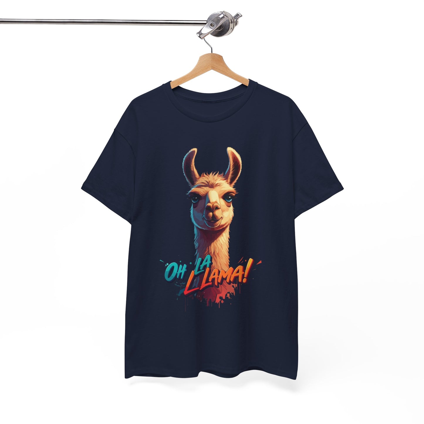 Oh la Llama Graphic Tee | Fun Llama T-Shirt, Cute Animal Lover Shirt, Llama Lover Gift, Quirky Party Tee, Trending Llama Fashion