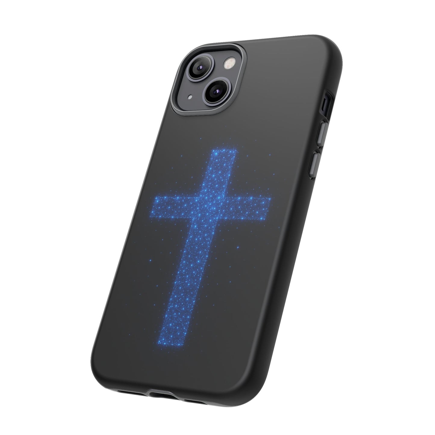 iPhone Case - Bioluminescent Cross Design Christian Phone Case Spiritual iPhone Case Gift for Believers