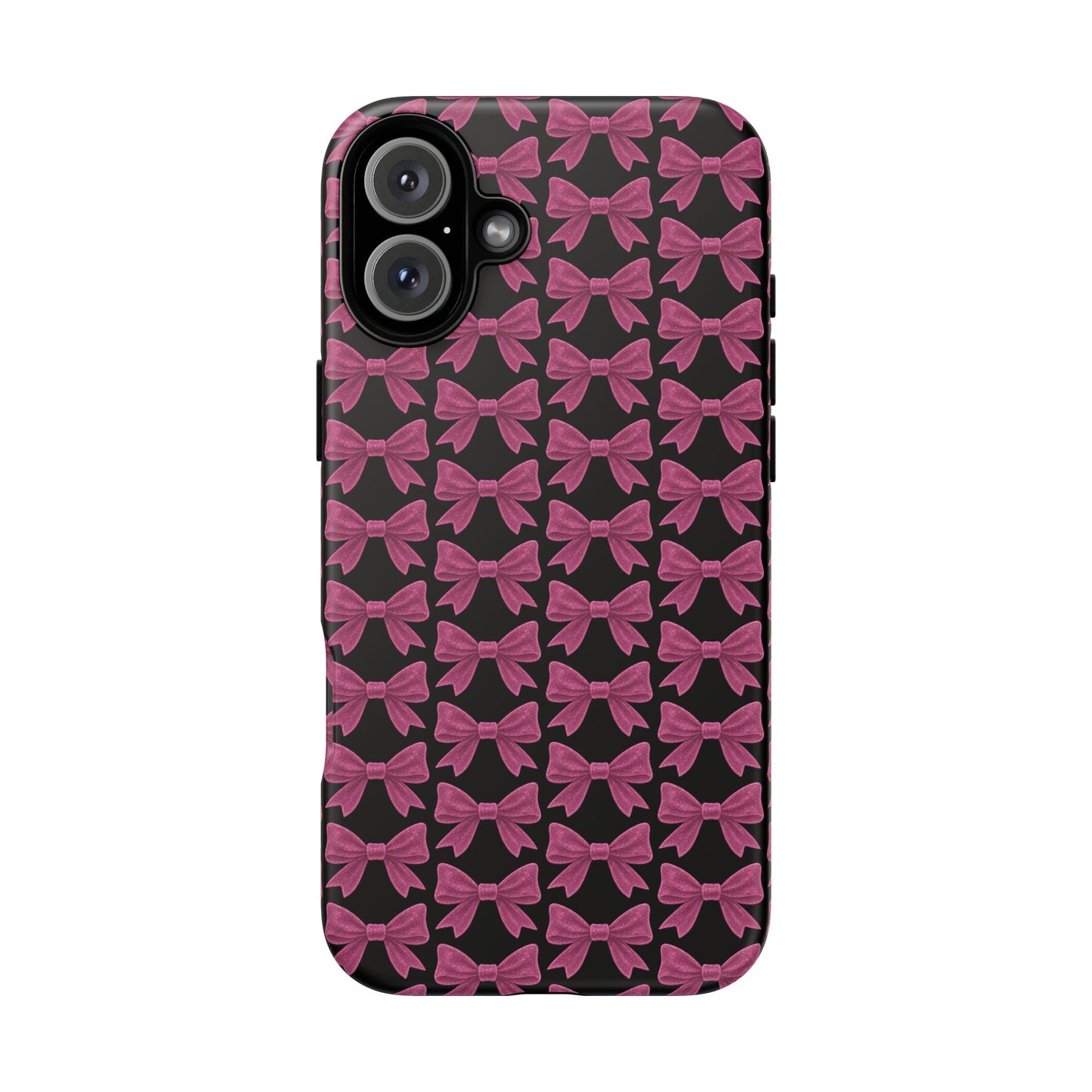 Pink Bow iPhone Case Coquette Aesthetic Phone Cover Glossy Y2K Girly Case Soft Girl Tech Accessory Cute iPhone Gift for Her