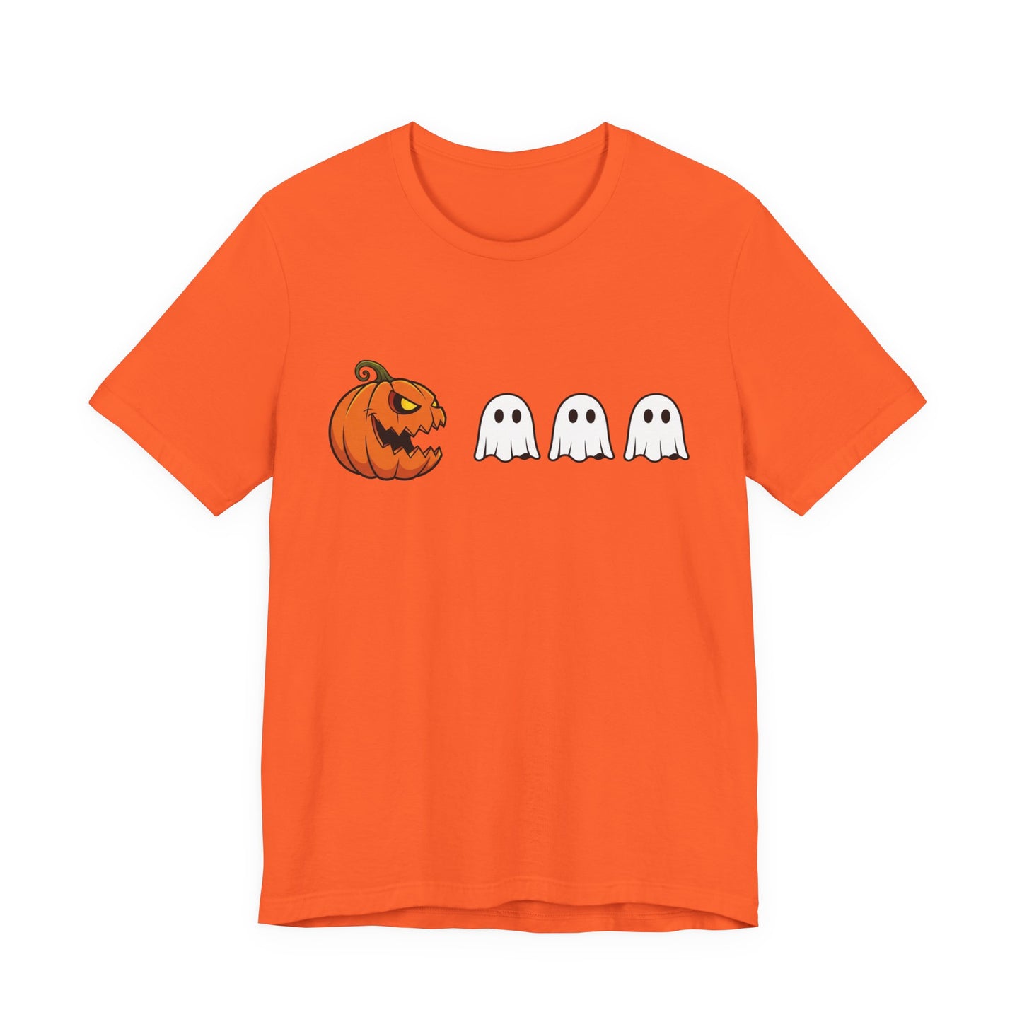 Pumpkin Pac-Man Shirt, Halloween Arcade Tee, Pumpkin Chase Ghosts Tee, Retro Gaming Halloween, Spooky Season Shirt, Vintage Game Pumpkin Top