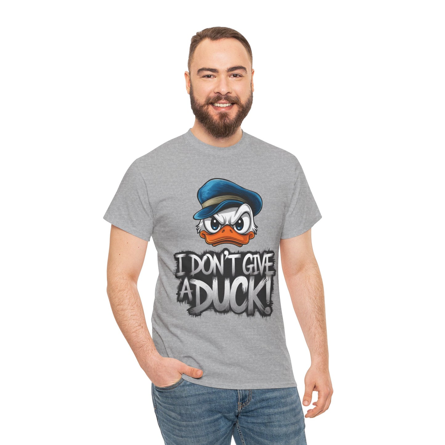 I Don’t Give a Duck Shirt – Funny Grumpy Duck Tee – Sarcastic Animal Graphic Shirt – Unisex Gift for Duck Lovers & Meme Fans