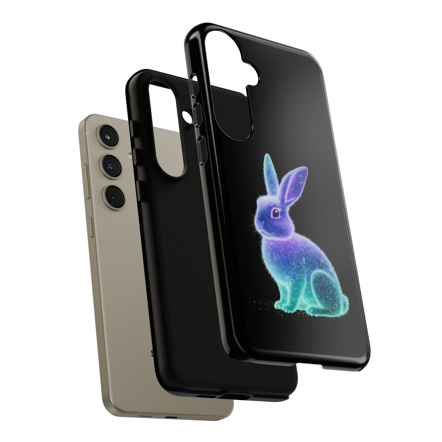 Samsung Case Bioluminescent Easter Bunny Design Easter Phone Case Easter Bunny Samsung Case Easter Accessory