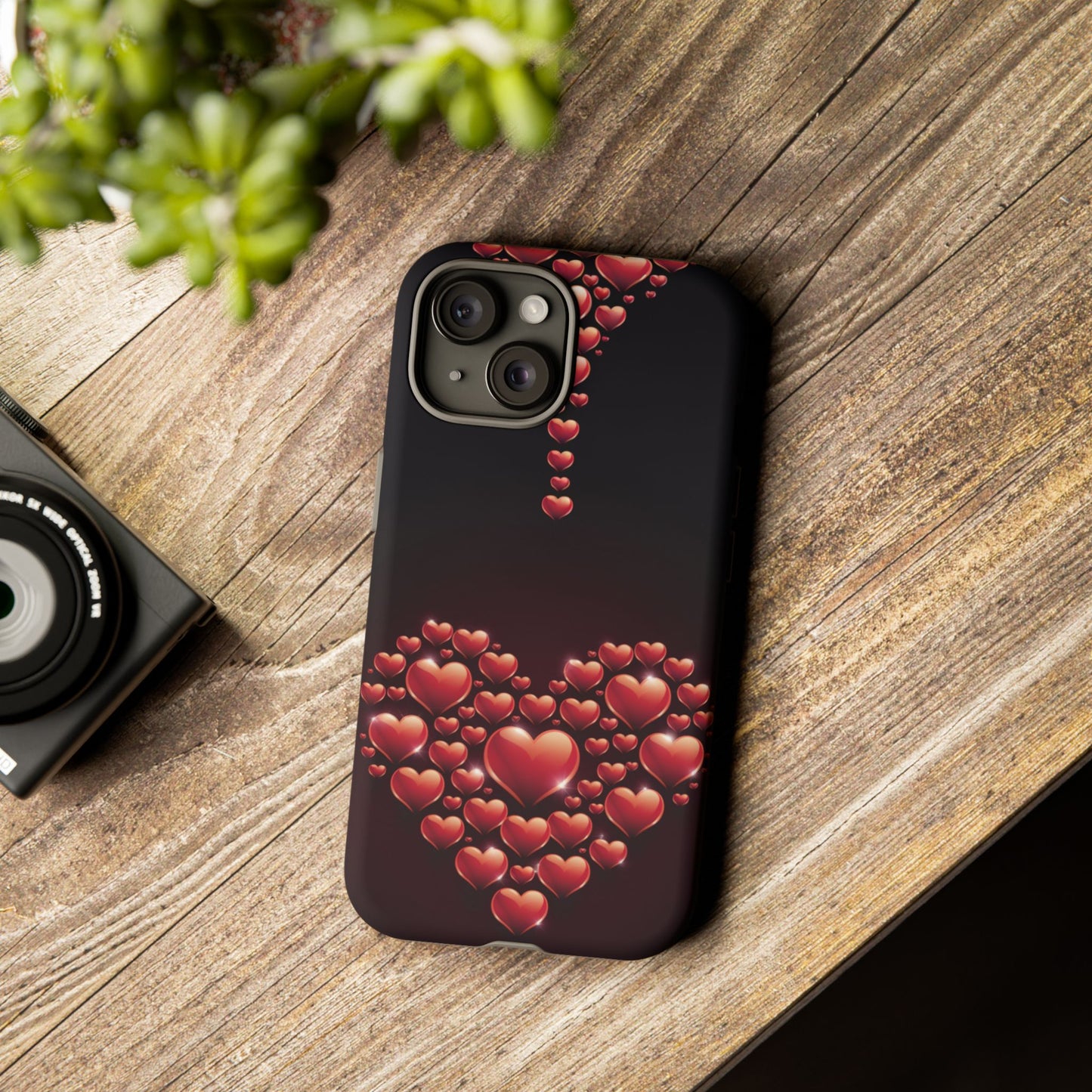 iPhone Case - Heart Made Out of Hearts Design