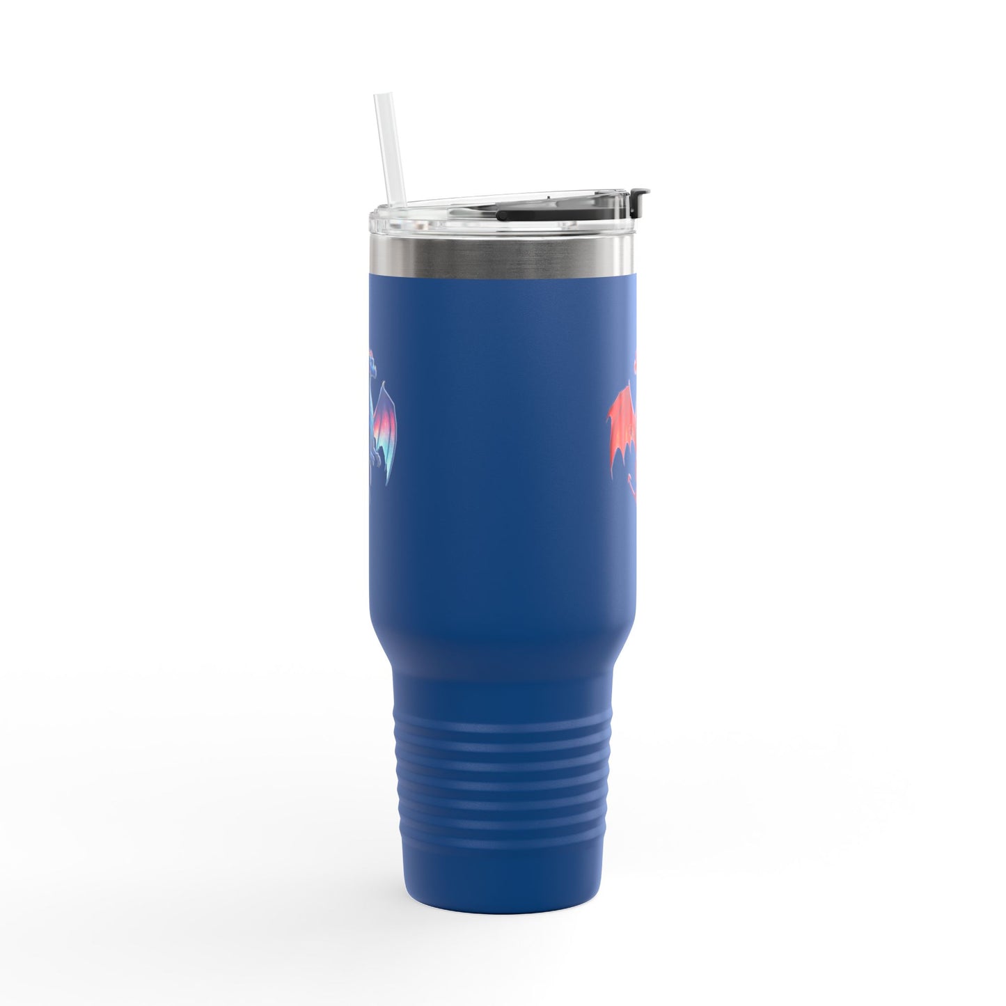 Dragon Travel Mug with Straw | Fantasy Coffee Tumbler | DnD Gift for Gamers & Magic Fans | Mythical Creature Cup | 40oz Mug