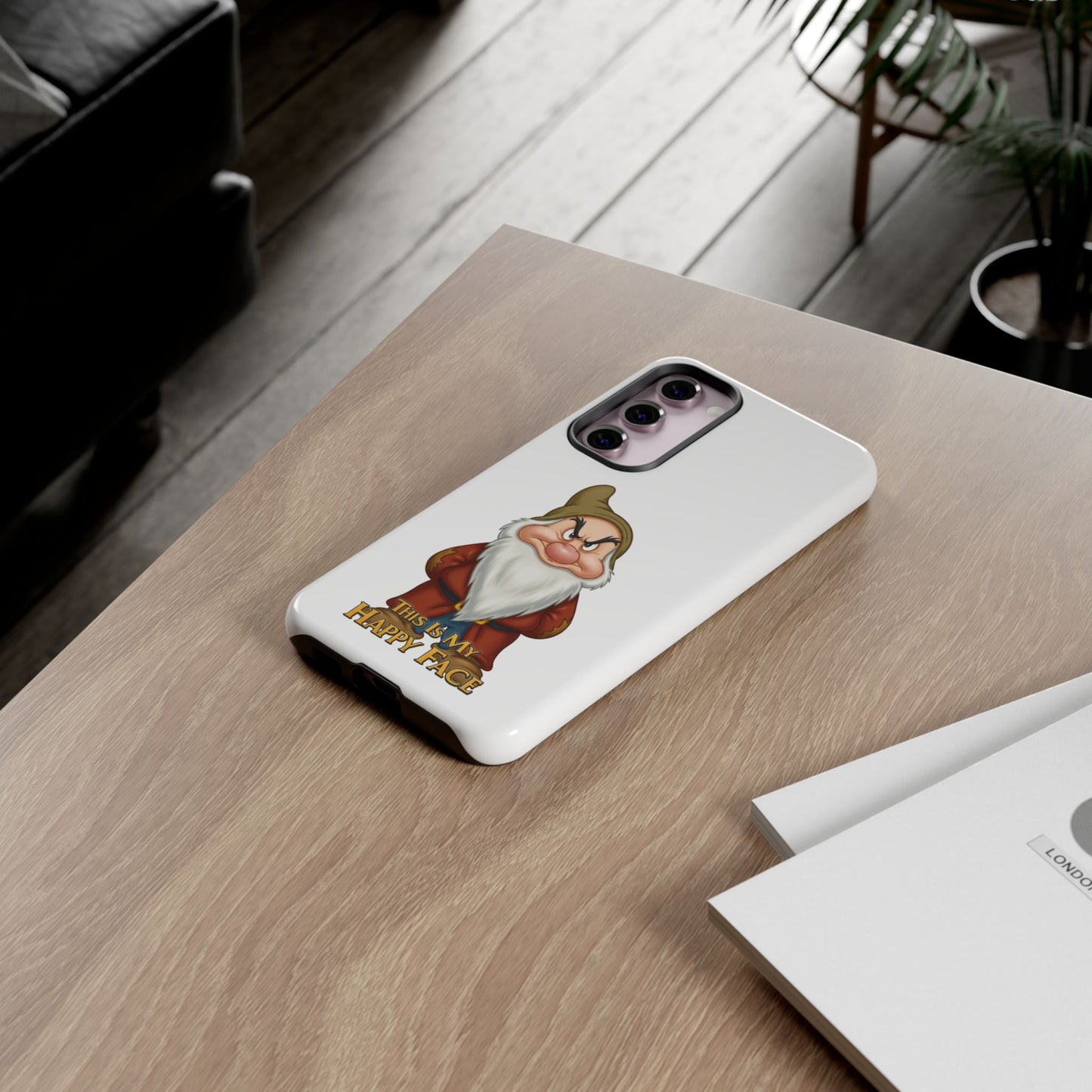 Samsung Phone Case - Grumpy Dwarf 'This is My Happy Face'