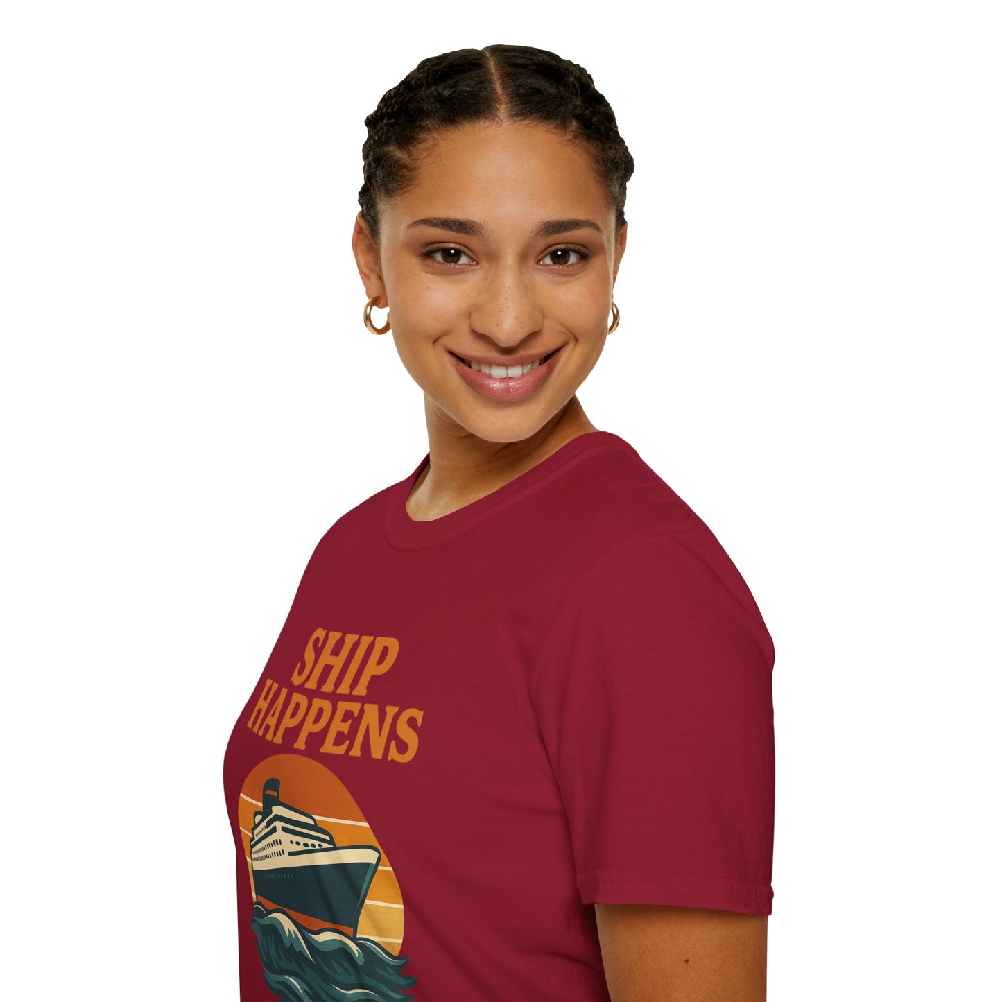 Ship Happens Tee • Funny Nautical Pun Shirt • Comfort Colors Unisex Cruise Vacation Tee • Ocean Humor • Gift for Sailors & Beach Lovers