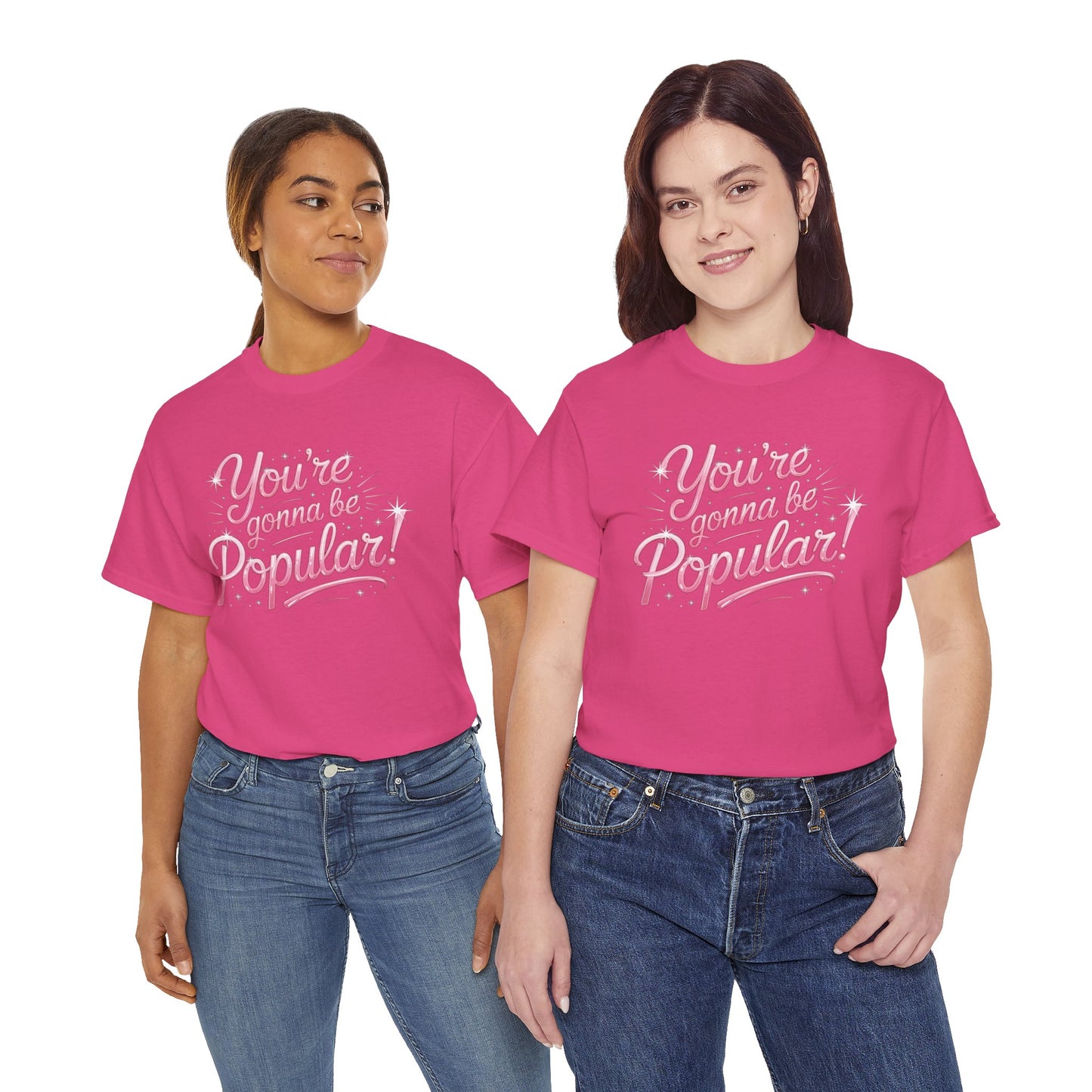 You’re Gonna Be Popular Wicked Musical Tee – Broadway Quote Shirt – Funny Retro Typography T-Shirt for Theatre Fans & Musical Lovers