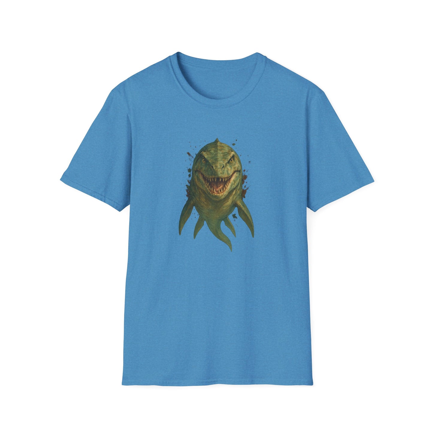 Watercolor Mosasaurus T-Shirt | Prehistoric Sea Dinosaur Tee | Fossil Lover Gift | Unisex Cotton Graphic Shirt Jurassic Tee