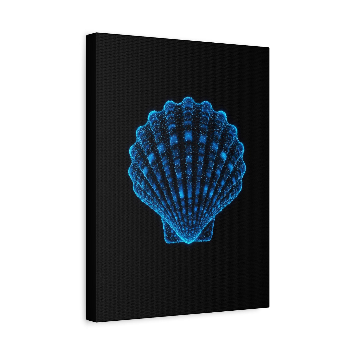 Blue Shell Canvas Art – Ocean-Inspired Home Decor