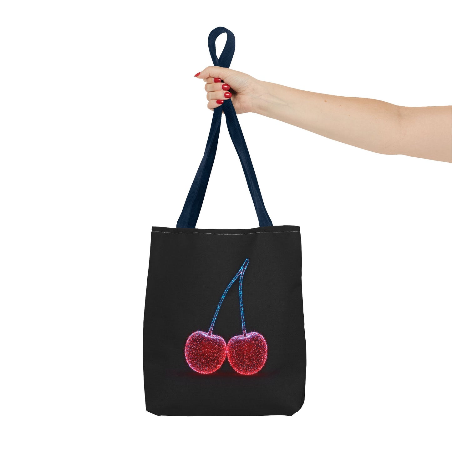 Sparkling Cherry Tote Bag Reusable Bag Shopping Bag Cherry Bag Reusable Tote