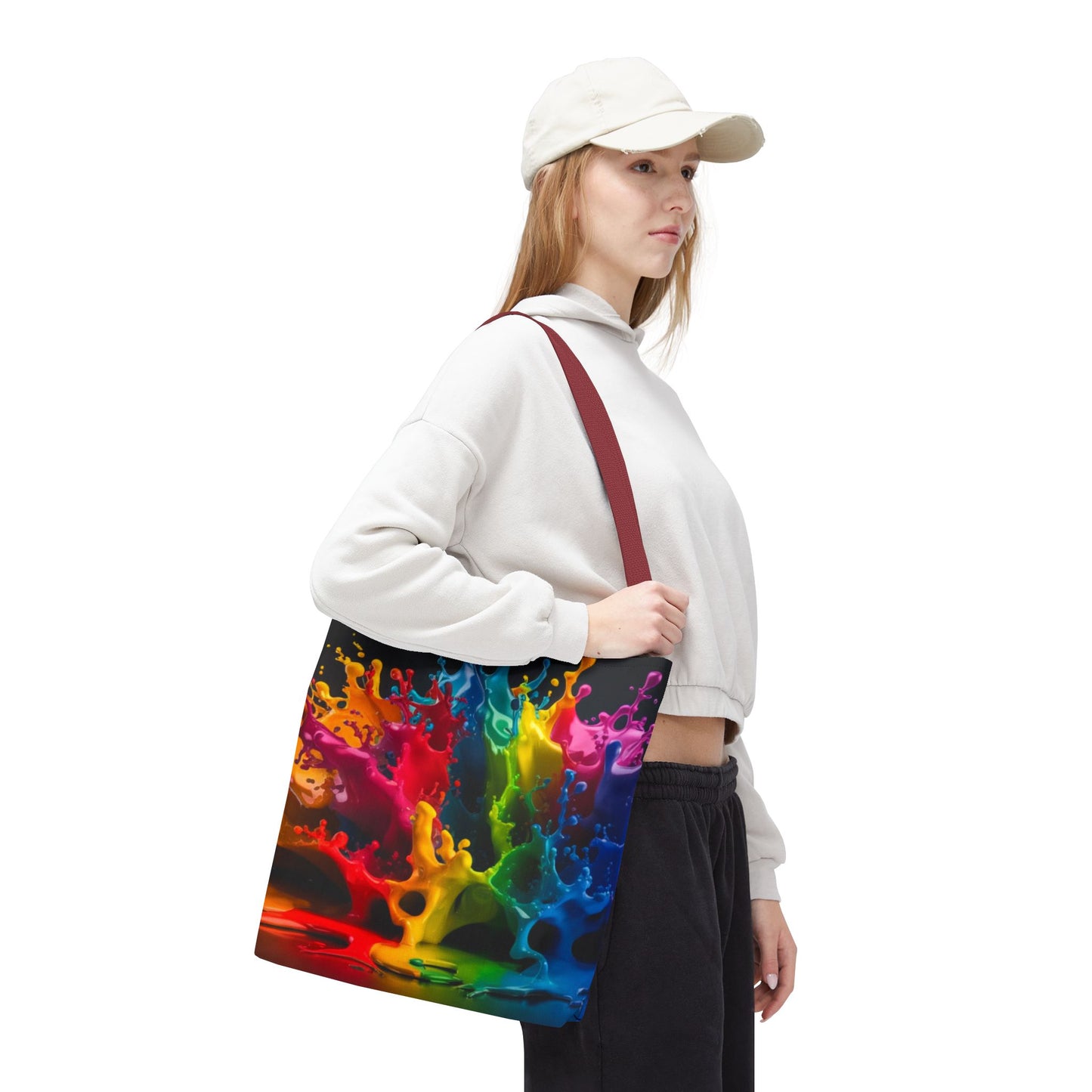 Colorful Splash Tote Bag - Vibrant Art for Every Occasion
