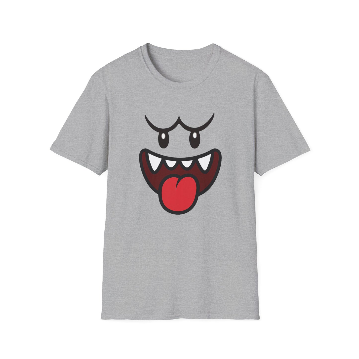 Ghost Face Graphic T-Shirt – Funny Spooky Cute Retro Halloween Tee, Y2K Nostalgia Bold Design, Soft Cotton, Fall Gift Shirt