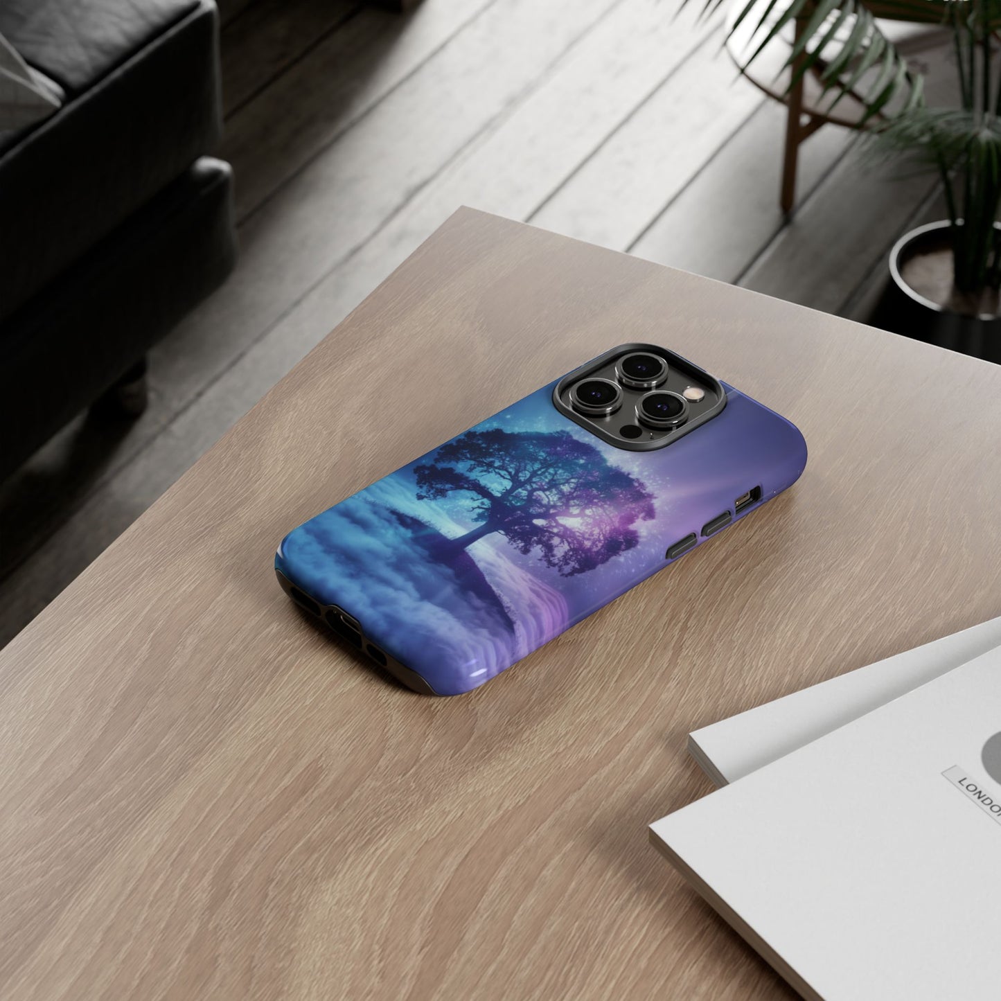 iPhone Case with Dreamy Tree Design