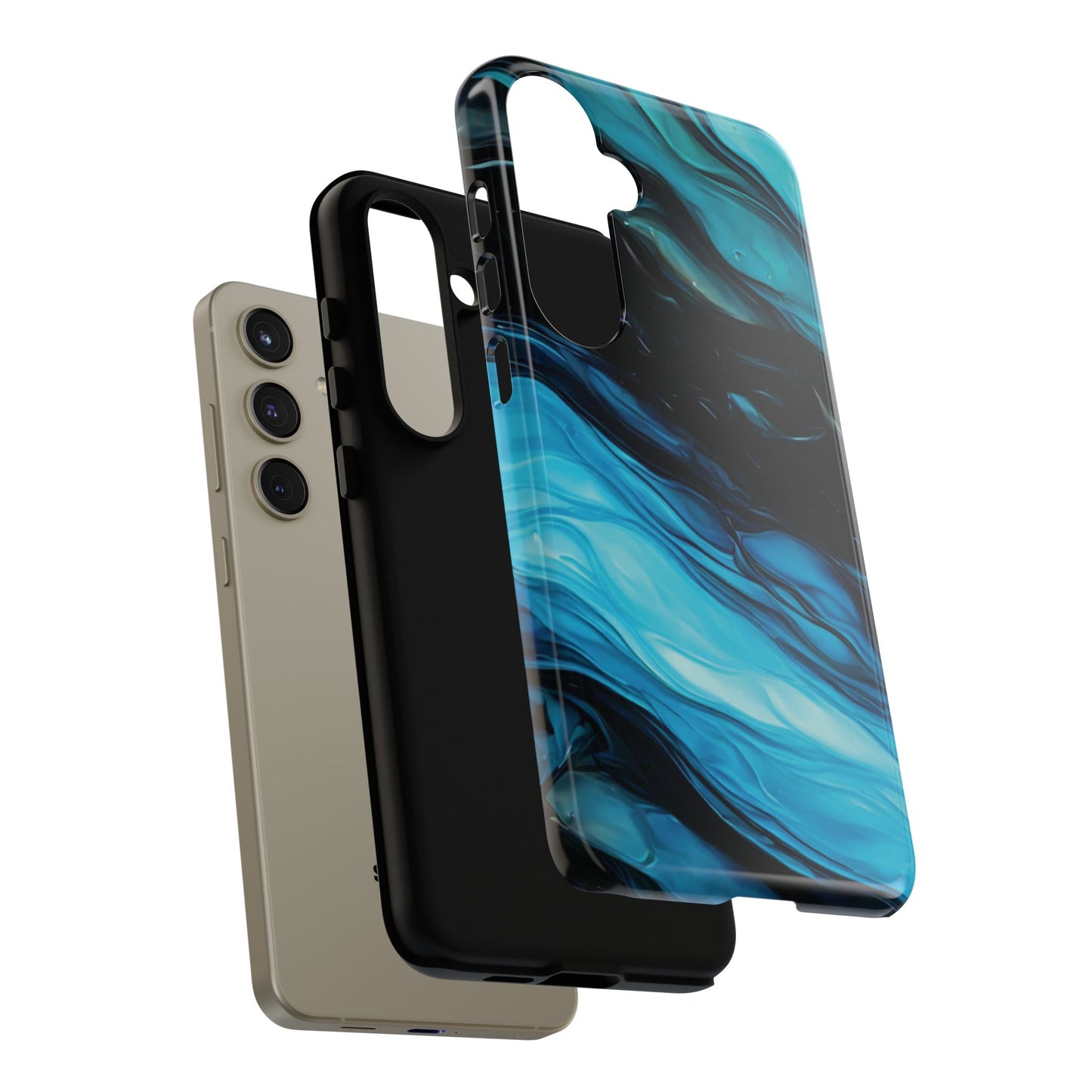 Samsung Galaxy Blue Splash Phone Case