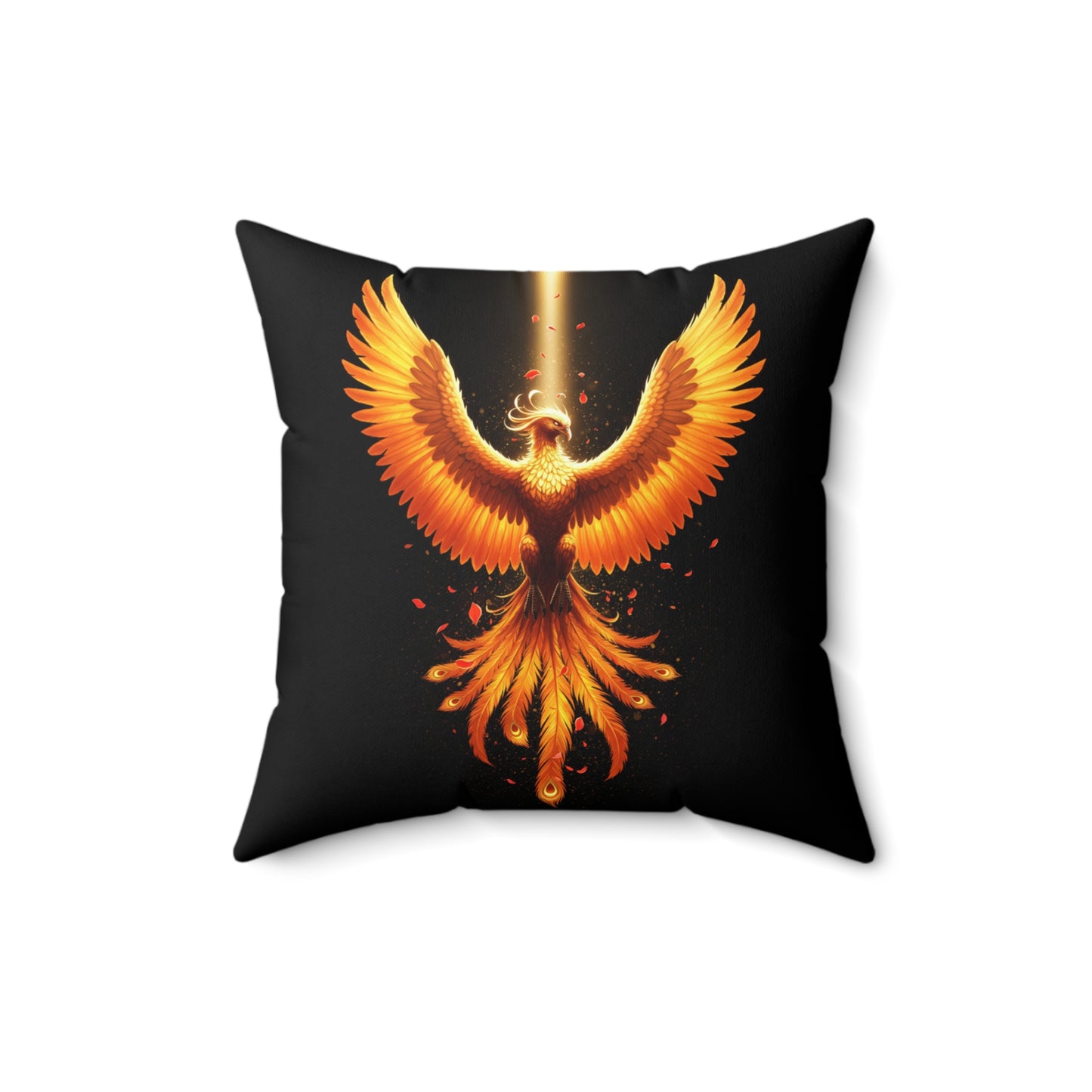 Phoenix Square Pillow Mythical Pillow Legendary Decor Modern Home Decor Throw Pillow