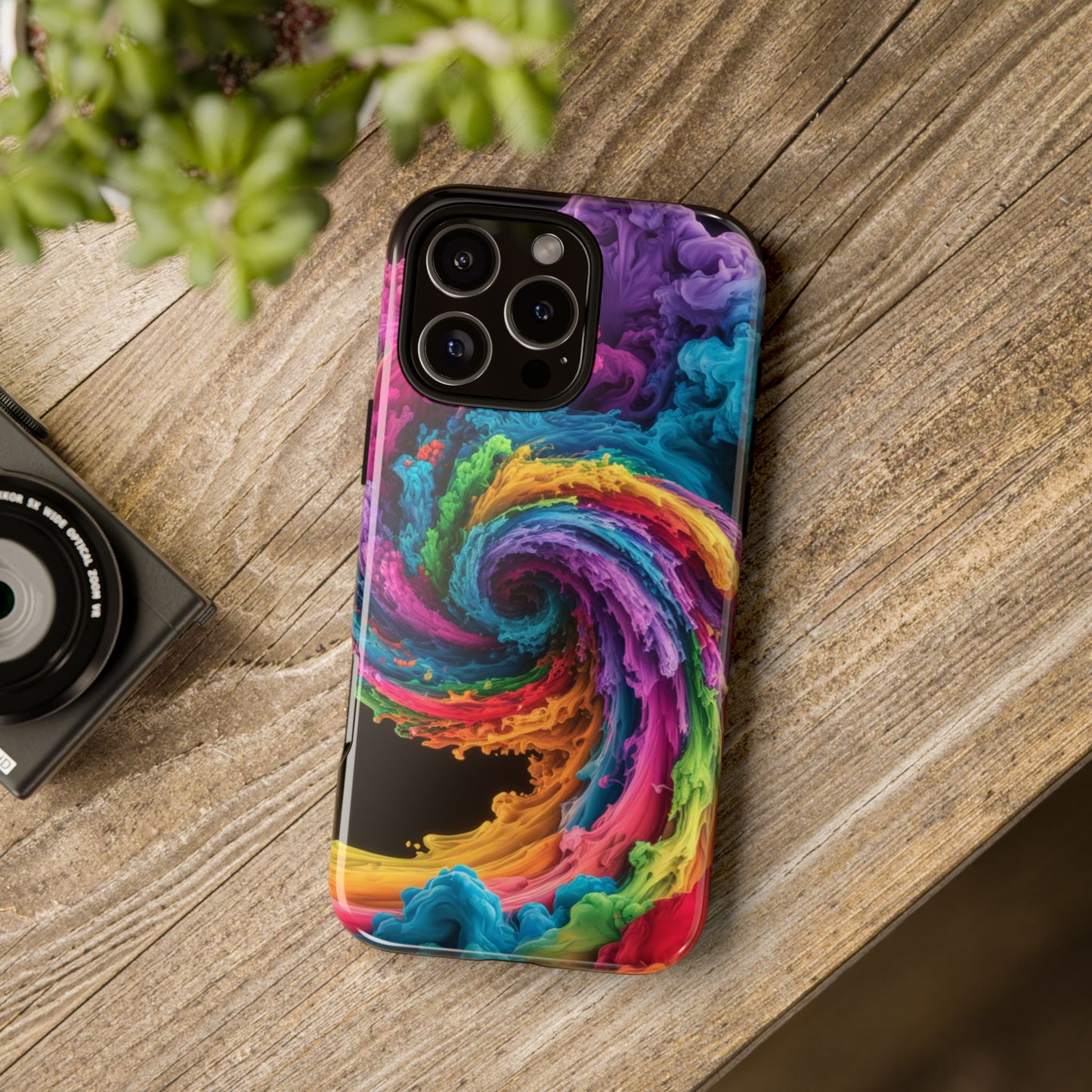 iPhone Case - Colorful Swirl Design