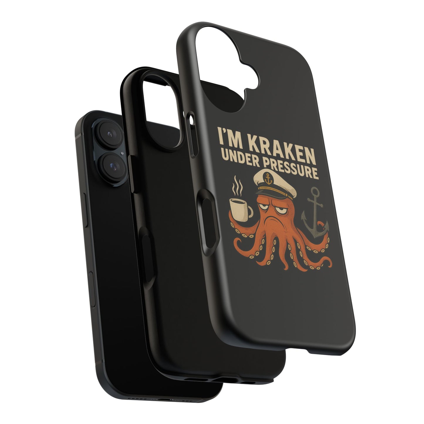 iPhone Case Stressed Octopus 'I'm Kraken Under Pressure' Nautical Phone Case Beach iPhone Case Ocean Themed Case