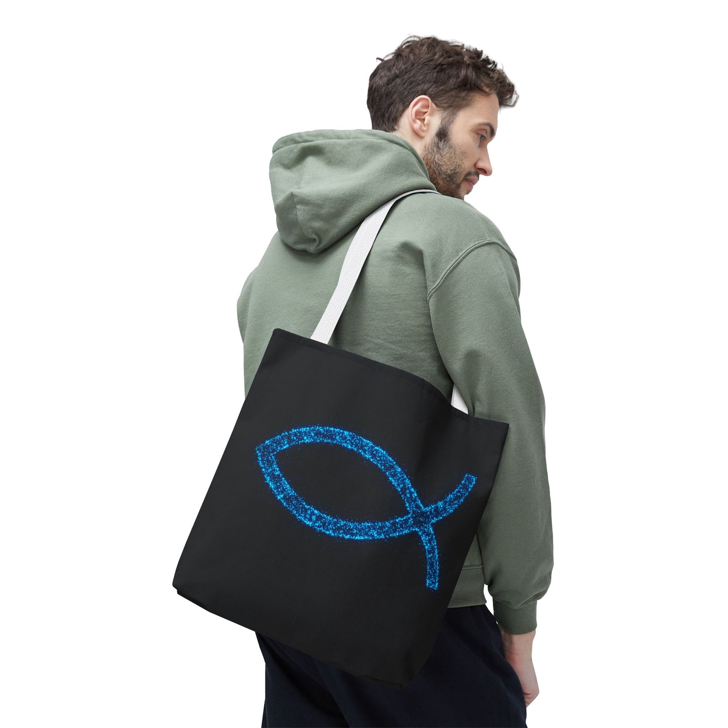 Sparkling Fish Symbol Tote Bag - Inspirational Vibes