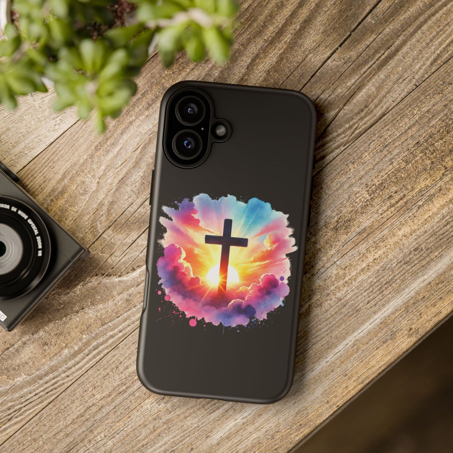 Inspirational Cross iPhone Case Christian Phone Case Easter iPhone Case Faith Based Case Easter iPhone Case