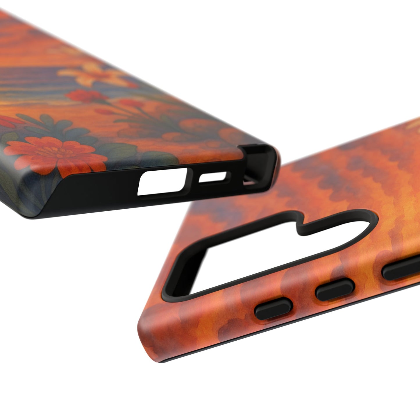 Samsung Case - Floral Ocean Sunset Watercolor Nautical Phone Case Beach Samsung Case Ocean Sunset Theme