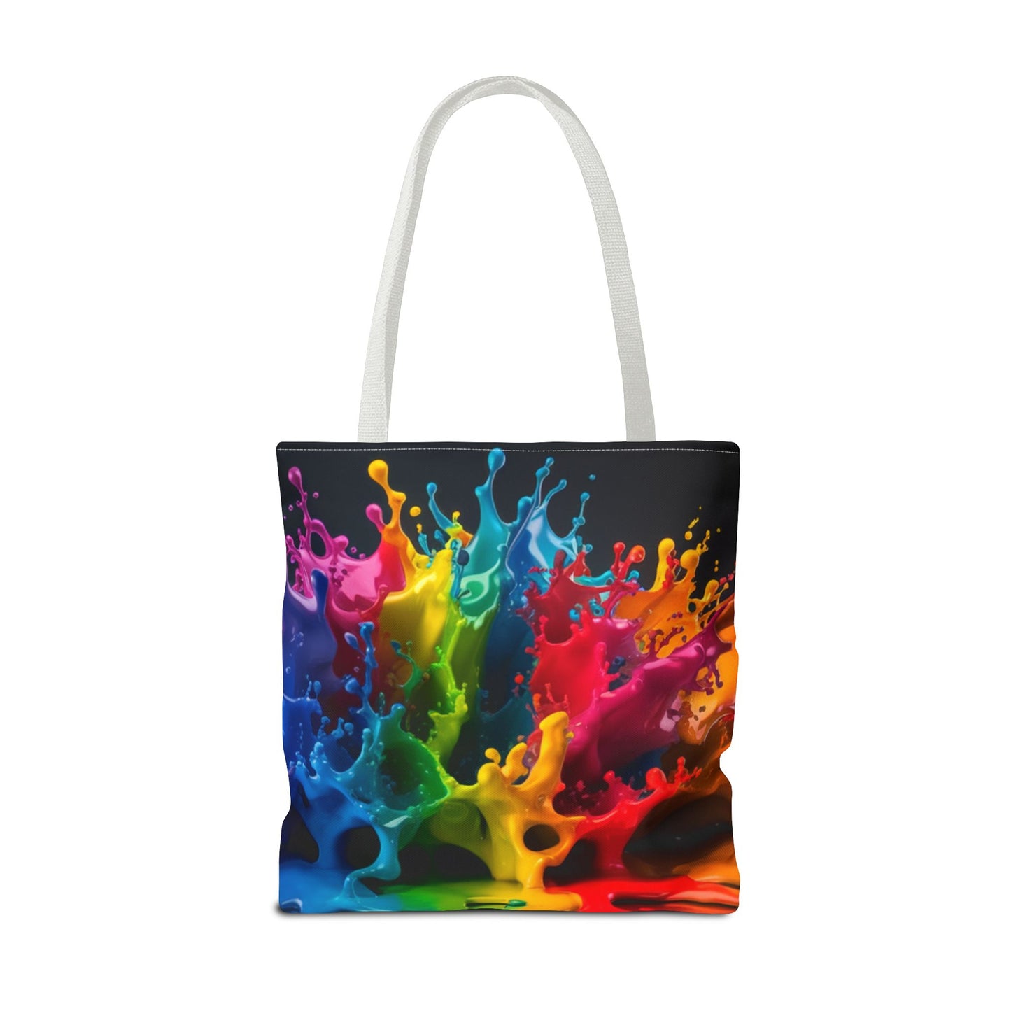 Colorful Splash Tote Bag - Vibrant Art for Every Occasion